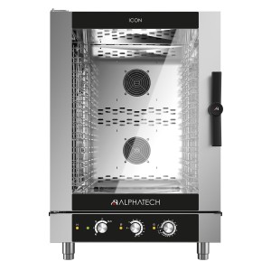 Piec konwekcyjno-parowy ICEM101E | 10x GN 1/1 | 10x 600x400 | Alphatech by Lainox  | sterowanie manualne | Resto Quality