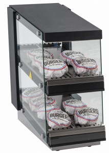 Podgrzewacz do burgerów | witryna grzewcza | dwie półki | 0,86 kW | 350x707x691 mm | RQBIN352 | Resto Quality
