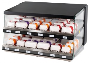Podgrzewacz do burgerów | witryna grzewcza | dwie półki | 1,86 kW | 1106x700x691 mm | RQBINL | Resto Quality