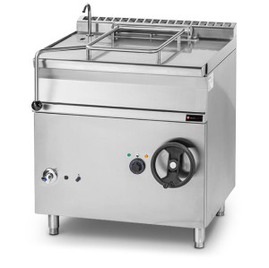 Patelnia uchylna gazowa | stal nierdzewna | 12 kW | 50 l | 800x700x900 mm | RQBS55.78G | Resto Quality
