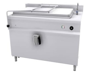 Kocioł warzelny parowy z grzaniem pośrednim | 300 l | zużycie pary ~90 kg/h | 1350x900x900 mm | RQLF-301N | Resto Quality