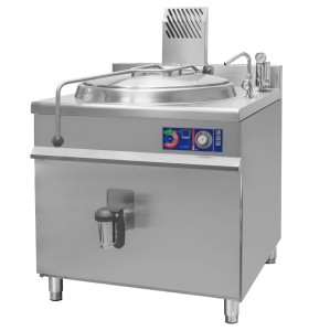 Kocioł warzelny gazowy z grzaniem pośrednim | opcja mieszadła | 19 kW | 150 l | 900x900x900 mm | RQLR-152G | Resto Quality