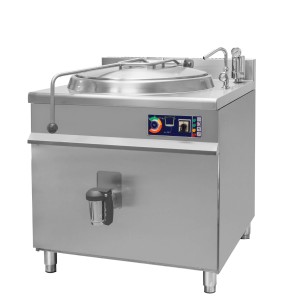 Kocioł warzelny elektryczny z grzaniem pośrednim | opcja mieszadła | 18 kW | 400V | 100 l | 900x900x900 mm | RQLR-101E | Resto Quality