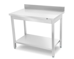 Stół przyścienny z półką | 1200x700x850 mm | skręcany | Resto Quality