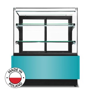 Witryna cukiernicza chłodnicza Dolce Visione Premium Breve 900 | wersja obniżona | 900x670x1110+/-10 mm | Resto Quality