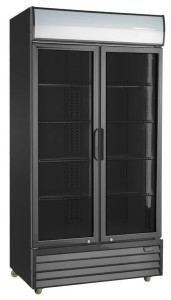 Szafa chłodnicza przeszklona RQ1100H-BLACK | 1000l (SD1001H) | Resto Quality