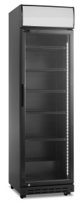 Szafa chłodnicza przeszklona SD420BE | 386 l | czarna (RQ419-BLACK) | Resto Quality