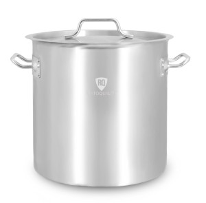 Garnek ze stali nierdzewnej z podziałką 17,2 l | 280x280 mm | z pokrywką | RQ12828 | Resto Quality