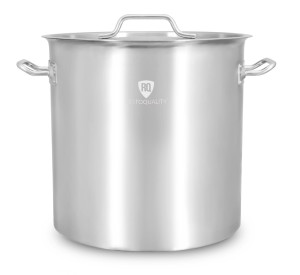 Garnek ze stali nierdzewnej z podziałką 21,2 l | 300x300 mm | z pokrywką | RQ13030 | Resto Quality