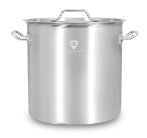 Garnek ze stali nierdzewnej z podziałką 33 l | 350x350 mm | z pokrywką RQ13535 | Resto Quality