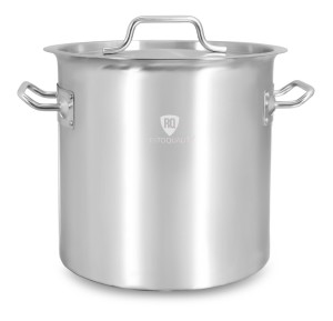 Garnek ze stali nierdzewnej z podziałką 36,6 l | 360x360 mm | z pokrywką RQ13636 | Resto Quality