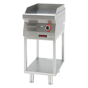 Płyta grillowa gładka chromowana 400 mm 4,8kW na podstawie szkieletowej | 700.PBE-400G.T, Kromet