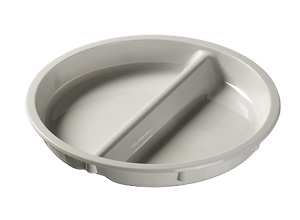 Talerz porcelanowy obiadowy, dzielony