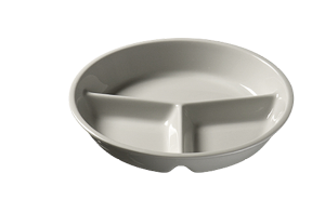 Talerz porcelanowy obiadowy, dzielony