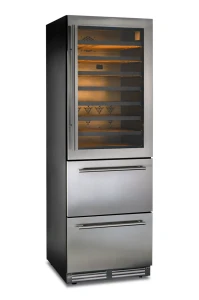 Wolnostojąca witryna na wino DW 190 SILVER