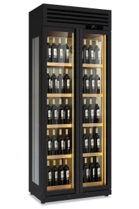 Wolnostojąca witryna na wino WINELUX 902 BLK