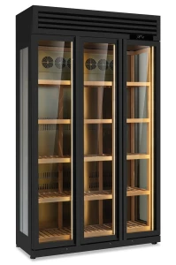 Wolnostojąca witryna na wino WINELUX 135 BLK