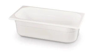 Pojemnik GN 1/3 z białego poliwęglanu, HENDI, GN 1/3, 4L, biały, 325x176x(H)100mm