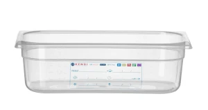 Pojemnik GN 1/3 HACCP, HENDI, GN 1/3, 4L, transparentny, 325x176x(H)100mm