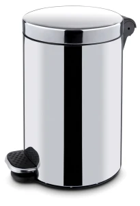 Okrągły kosz na śmieci z pedałem i wewnętrznym pojemnikiem, HENDI, 30L, ⌀300x(H)650mm