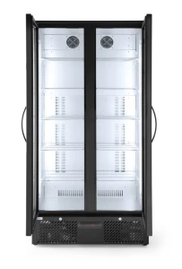 Lodówka barowa 2-drzwiowa, Arktic, 384L, czarny, 230V/365W, 940x635x(H)1983mm