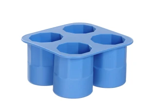 Forma do kostek lodu w kształcie kieliszka, BarUp, niebieski, 122x122x(H)60mm