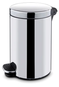 Okrągły kosz na śmieci z pedałem i wewnętrznym pojemnikiem, HENDI, 5L, ⌀210x(H)280mm