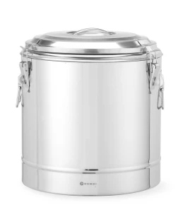 Termos do transportu żywności, HENDI, Kitchen Line, 31L, srebrny, ⌀400x(H)445mm