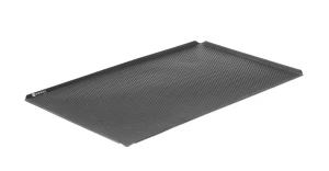 Blacha wypiekowa perforowana, z powłoką nieprzywierającą, z 4 rantami, HENDI, GN 1/1, czarny, 530x325x(H)10mm, Prostokątny