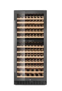 Lodówka do wina, 2-strefowa, 124 butelki, Arktic, czarny, 569x595x(H)1397mm