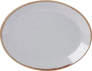 Talerz owalny, Fine Dine, Ashen, 240x190mm