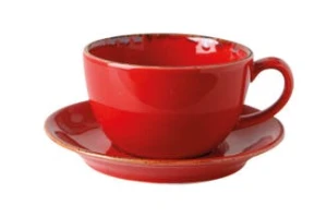 Filiżanka elegancka, Fine Dine, Magma, 0,25L, czerwony, 6 szt