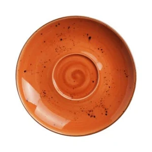 Spodek do cappuccino Dahlia, Fine Dine, pomarańczowy, 6 szt