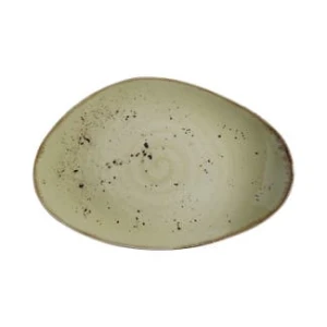 Talerz o organicznym kształcie Olive, Fine Dine, zielony