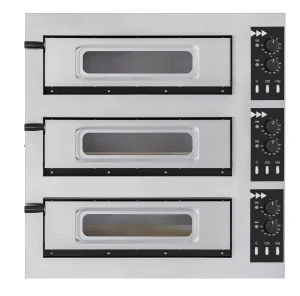 Piec do pizzy 3-stopniowy Basic 3/50 Glass and Light, Prismafood, 400V/1200W, 915x690x(H)900mm