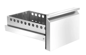 Szuflada z prowadnicami do stołów chłodniczych i mroźniczych z agregatem bocznym – zestaw 2 szt., Arktic, Profi Line, 300x545x(H)145mm