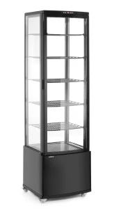 Witryna chłodnicza, 270 l, Arktic, czarny, 230V/290W, 520x550x(H)1870mm