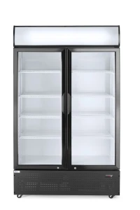 Lodówka barowa z podświetlanym panelem, 2-drzwiowa, Arktic, 512L, czarny, 230V/510W, 1120x585x(H)1900mm
