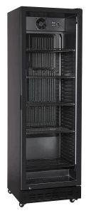 Jednodrzwiowa lodówka typu back bar, Arktic, 274L, czarny, 230V/195W, 600x590x(H)1828mm