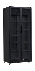 Lodówka podblatowa, dwudrzwiowa, Arktic, 437L, czarny, 230V/510W, 870x605x(H)1996mm