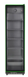 Witryna chłodnicza ekspozycyjna, jednodrzwiowa, Arktic, 5 półek, 360L, czarny, 230V/290W, 578x580x(H)1990mm