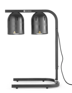 Lampa do podgrzewania potraw, podwójna, HENDI, czarny, 230V/500W, 453x360x(H)790mm