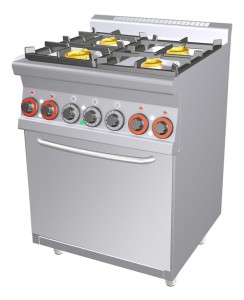 Kuchnia gazowa z piekarnikiem el. - CFM4 - 66 GEM, RM GASTRO