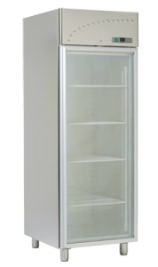 Szafa mroźnicza przeszklona GN 2/1 | MS 70 SV, RM GASTRO