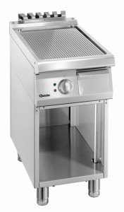 Płyta grillowa 700, szer400,ryflowaną | 286507, Bartscher