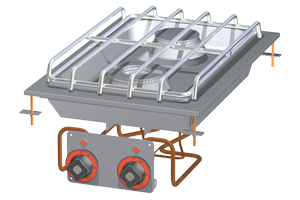 PCD-64 G ﻿﻿﻿Kuchnia stołowa gazowa | RM GASTRO