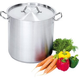 Garnek wysoki z pokrywką, stalowy, o 320 mm, V 25.7 l | 11342, STALGAST