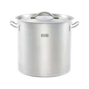 Garnek wysoki z pokrywką, stalowy, o 360 mm, V 36.6 l | 11365, STALGAST