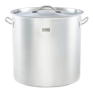Garnek wysoki z pokrywką, stalowy, o 450 mm, V 71.6 l | 11455, STALGAST
