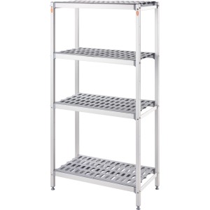Regał magazynowy aluminiowy, 900x460x1680 mm | 686091, Stalgast